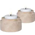 House Nordic House NordicLysestake sett med 2 stk.BeigeLysestaker & lykterFra Homeroom