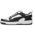 Puma Rebound V6 Low Sneakers, Shoes, White/Black/White, 45