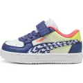 Puma Caven 2.0 Poised 2 race Sneakers Toddlers, Shoes, White/Blue Crystal/Lemon Sherbert, 23
