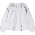 Pepe Jeans for girl. PG301701 Blouse Ada white (8Años= 128cm), Casual, Cotton, Long sleeve, children's fashion