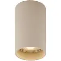 QAZQA Moderne nedfelt spot beige GU10 50 mm rund - Tuba