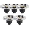 LUEDD Sett med 5 GU10 3-trinns dim-to-warm LED-pærer AR111 11W 620lm 2000-3000K