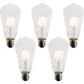 LUEDD Sett med 5 E27 LED-pærer A60 skumringssensor 4W 400 lm 2200K