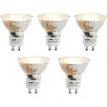 LUEDD Sett med 5 GU10 3-trinns dimbare LED-pærer i Kelvin 3W 180lm 2000K-2700K