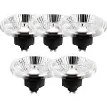 LUEDD Sett med 5 GU10 3-Trinns Dimbar i Kelvin LED Lamper AR111 10W 800 lm 2700 - 3700K