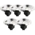 LUEDD Sett med 5 GU10 3-trinns dimbar LED-pære 111mm 10,5W 770lm 3000K