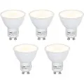 LUEDD Sett med 5 GU10 LED-pærer med skumringsensor 5W 380lm 2700K