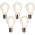 LUEDD Sett med 5 E27 dimbare LED-pærer A60 7W 780 lm 2700K