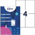 Avery Zweckform - Navneskilt - for A6 - taljerep - gjennomsiktig (en pakke 10)
