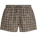 Calvin Klein Jeans Short Drawstring-print Badebukse