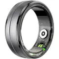 24hShop Smart Ring med helseovervåking og treningsmoduser Størrelse 8 - Svart R06