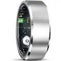 24hShop Smart Ring med helseovervåking og treningsmoduser Størrelse 11 - Sølv R5