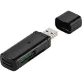 Vivanco IT-USBCR, MMC, MS Duo, MS PRO Duo, Memory Stick (MS), MicroSD (TransFlash), SD, SDHC, SDXC, Sort, USB 2.0, Blister