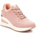 Xti for woman. 14372103-NUDE Trainers 143721 nude (39), Fabric, 3 to 5 cm, Laces, Casual