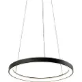 Neuhaus Designpendellampe sort inkl. dimbar LED Easylift - Hoop