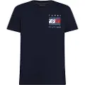 Tommy Hilfiger for man. MW0MW39249 Navy V-neck T-shirt (S), Casual, Cotton, Short sleeve