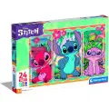 Clementoni Jigsaw Puzzle Super Color Maxi Disney Stitch 24 pcs. Gulv
