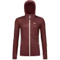 Ortovox Hooded Fleecejakke rød