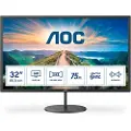 AOC V4 Q32V4, 80 cm (31.5), 2560 x 1440 piksler, 2K Ultra HD, LED, 4 ms, Sort