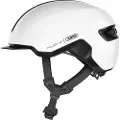 ABUS Hud-Y, Sykkelhjelm, Shiny White