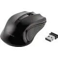 Vivanco 36639, Ambidekstriøs, Optisk, RF kabel-fri, 1000 DPI, Sort