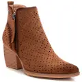 Refresh for woman. 17251903-TAUPE Leather ankle boots 172519 taupe (38), 5 to 8 cm, Zip, Casual