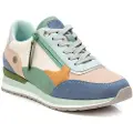 Refresh for woman. 17263003-JEANS Leather trainers 172630 multicoloured (39), Flat, Laces, Zip, Casual, Multicolor