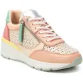 Carmela for woman. 16228104-NUDE Leather trainers 162281 multicoloured (37), Flat, Laces, Zip, Casual, Multicolor