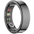 24hShop Smart Ring med pulsmåling og flere treningsmoduser Størrelse 13 - Svart R09