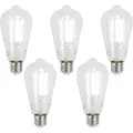 Luumr Sett med 5 E27 Dimbare LED-pærer ST64 Klar 7W 806lm 2700-6500K