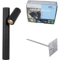 QAZQA Stående utendørslampe svart 50 cm justerbar - Duo