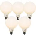 LUEDD Sett med 5 E27 dimbare LED-pærer Opal G125 5W 450 lm 2700K
