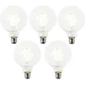 LUEDD Sett med 5 E27 LED-pærer G95 klar 2,2 W 470 lm 2700 K