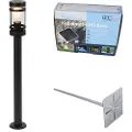 QAZQA Moderne utelampe sort 80 cm IP44 - Gleam