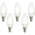 Luumr Sett med 5 smarte E14 LED-pærer C35 klare 4,2W 470 lm 2700-6500K