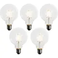 LUEDD Sett med 5 E27 Dimbar LED-pære G95 5W 450lm 2200K