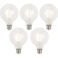 Luumr Sett med 5 Smarte E27 dimbare LED-pærer G95 klar 7W 806lm 2700-6500K
