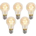 Luumr Sett med 5 Smarte E27 dimbare LED-pærer A60 rav 4,9W 320lm 2500K