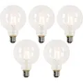 LUEDD Sett med 5 smarte E27 LED-pærer G95 4,5W 470lm 2700-6500K