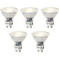 LUEDD Sett med 5 GU10 dimbare LED-pærer 7W 600 lm 4000K
