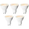 LUEDD Sett med 5 GU10 3-trinns dimbare LED-pærer 6W 430 lm 2000 - 6000K