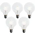 LUEDD Sett med 5 E27 dimbare LED-pærer G95 5W 450 lm 2700K