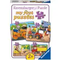 Ravensburger Byggeplass Dyr Puslespill 2/4/6/8 brikker,