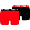 Puma Boxer Briefs (2-Pack) Men, Clothing, Red/Black, 2