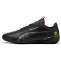 Puma Scuderia Ferrari HP Neo Cat 3.0 Sneakers, Shoes, Black/Aged Silver, 42
