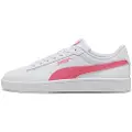 Puma Smash 3.0 L Sneakers, Shoes, White/Magic Rose, 35.5