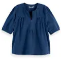 Scotch & Soda U9a00636t Kort Ermet Bluse