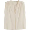 Scotch & Soda Drapey Ermeløs V-hals T-skjorte