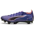 Puma ULTRA 5 CARBON FG Football Boots Women, Shoes, Lapis Lazuli/White/Sunset Glow, 38.5