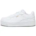 Puma Carina Street Sneakers Kids, Shoes, White/Gold, 33